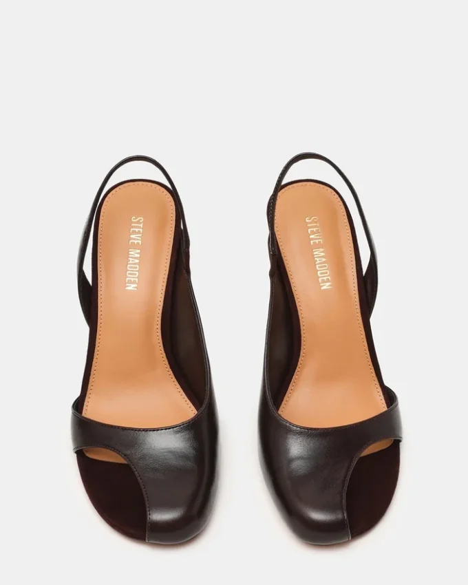 Janine in pelle marrone