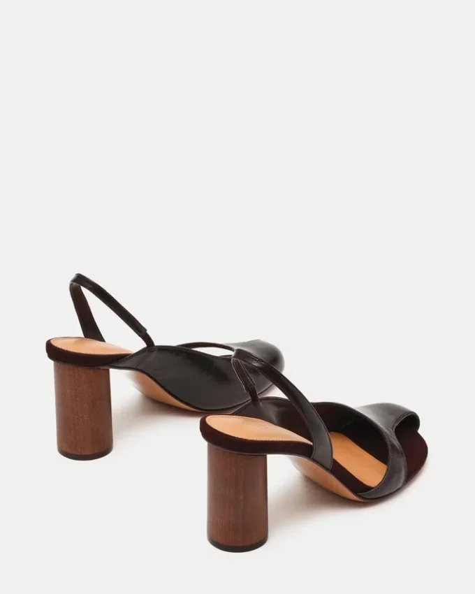 Janine in pelle marrone