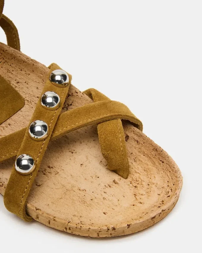 Kelso in pelle scamosciata color oliva