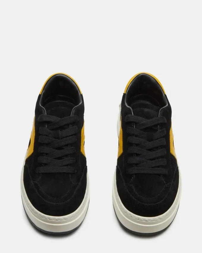 Kickflip in pelle scamosciata nera