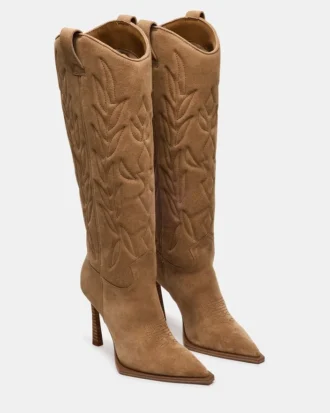 Kinzee in pelle scamosciata color tortora