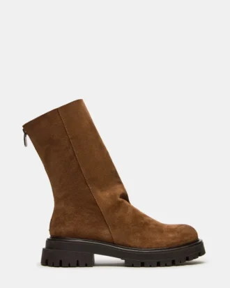 Lami in pelle scamosciata color tortora scuro