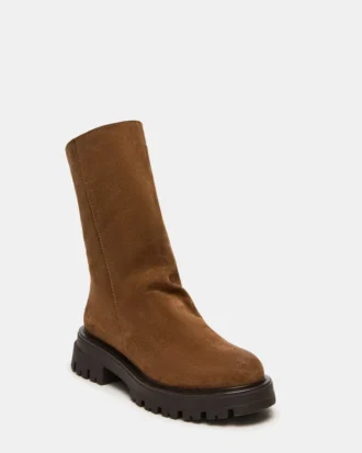 Lami in pelle scamosciata color tortora scuro