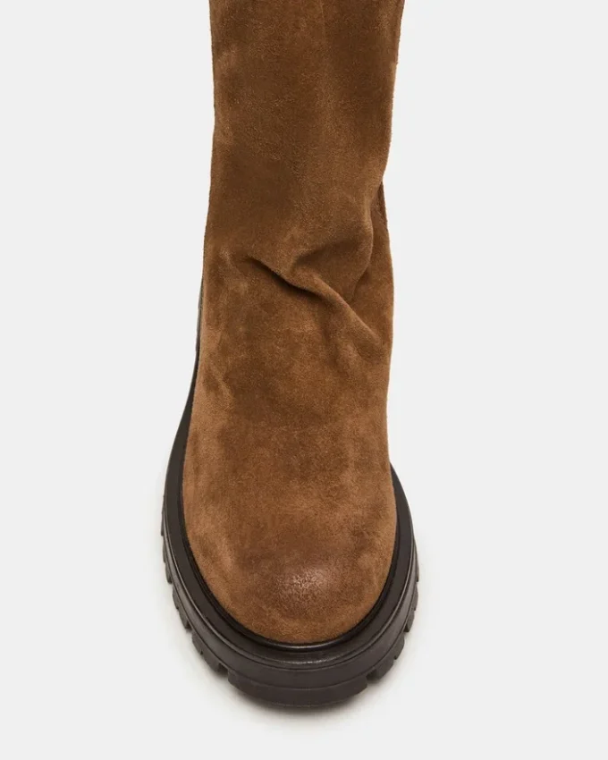 Lami in pelle scamosciata color tortora scuro