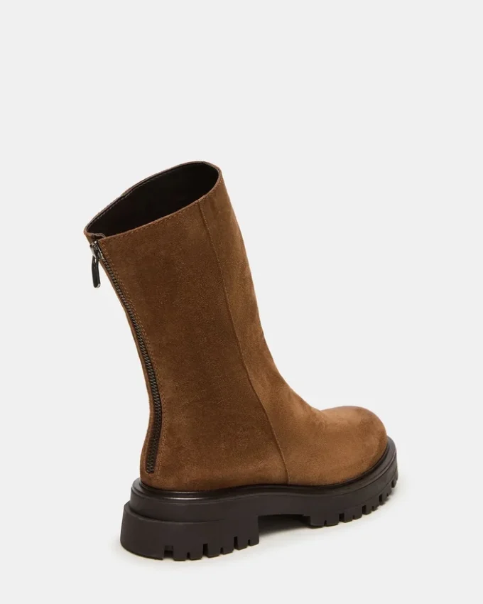 Lami in pelle scamosciata color tortora scuro