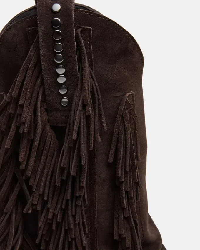 Landmark in pelle scamosciata marrone Landmark in pelle scamosciata marrone