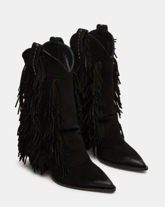 Landmark in pelle scamosciata nera