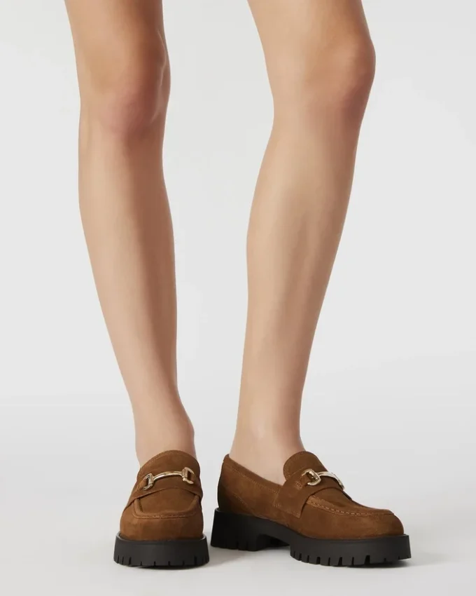 Lando in pelle scamosciata color cognac