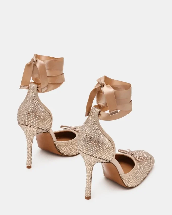 Larina Champagne con strass