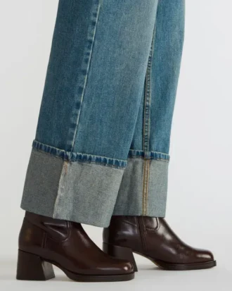 Latches in pelle marrone