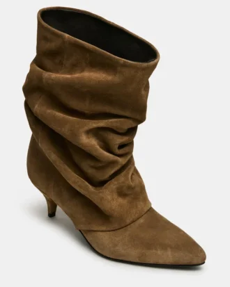 Lexen in pelle scamosciata color tortora