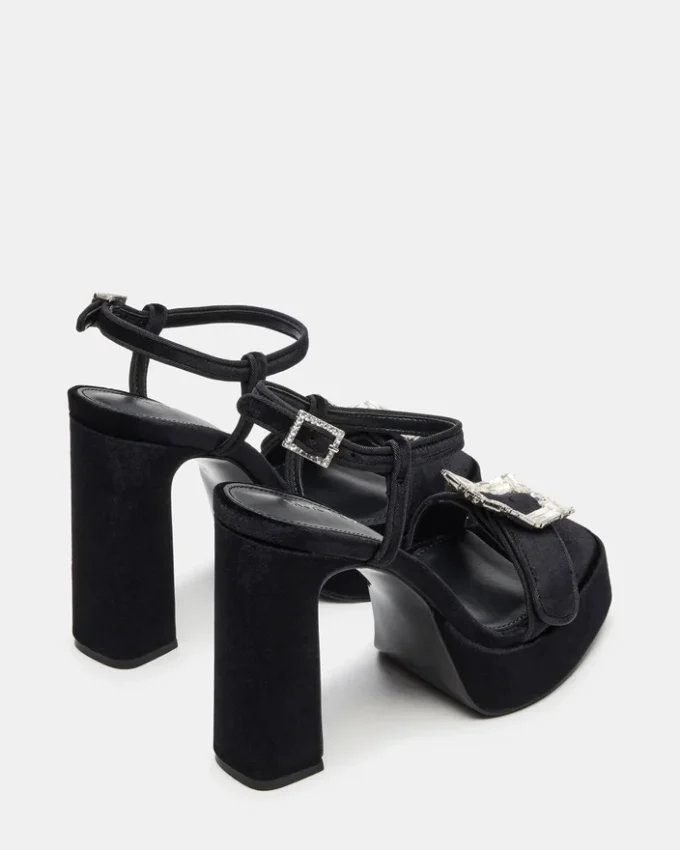 Liandra Buckle in velluto nero