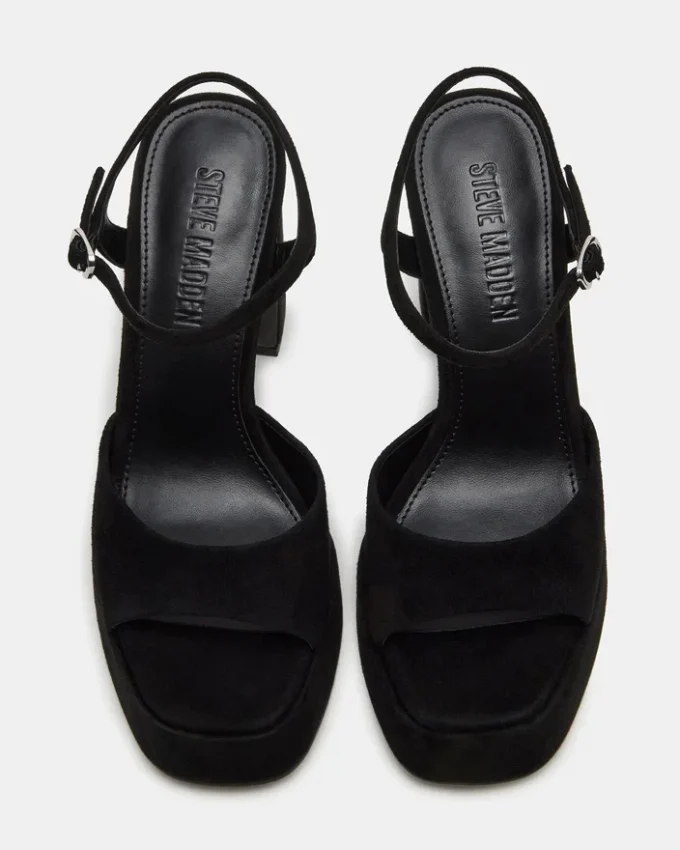 Liandra in pelle scamosciata nera