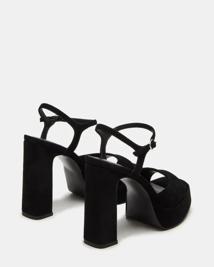 Liandra in pelle scamosciata nera