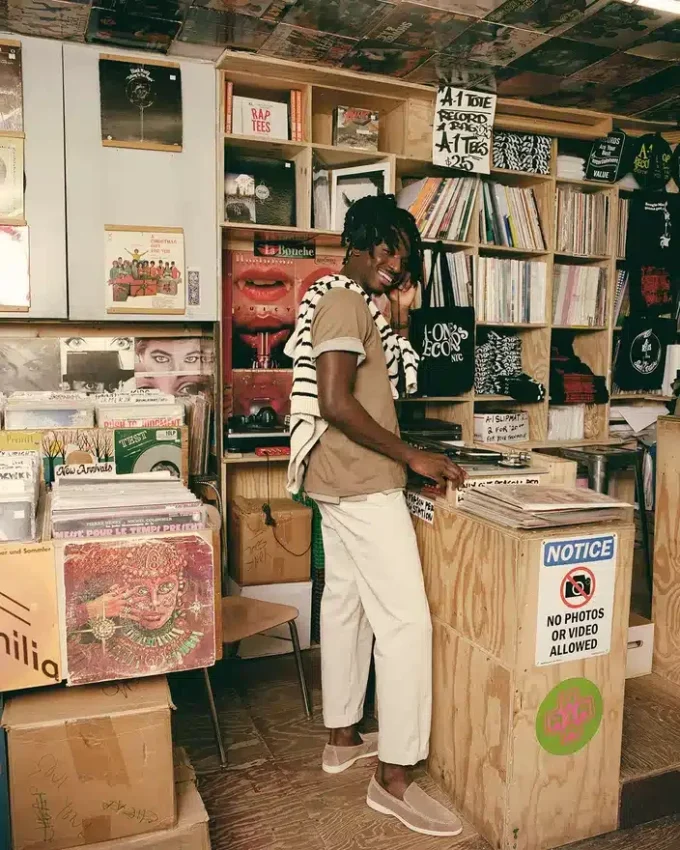 Linux in pelle scamosciata beige