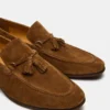 Logan in pelle scamosciata color cognac