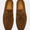 Logan in pelle scamosciata color cognac