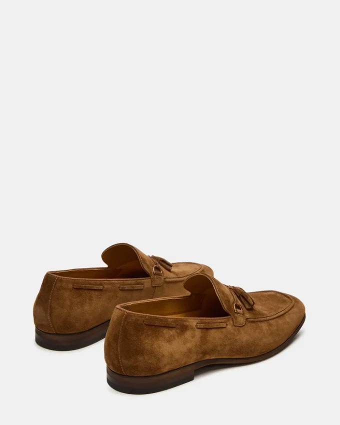 Logan in pelle scamosciata color cognac