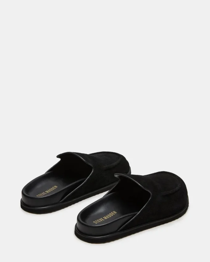 Lucio in pelle scamosciata nera