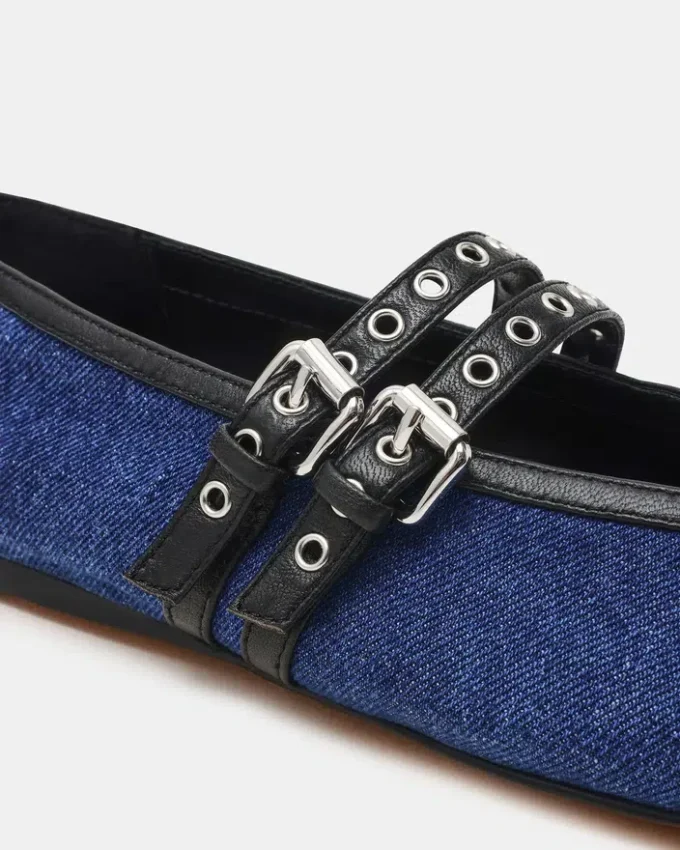 Lydia Cap in denim nero