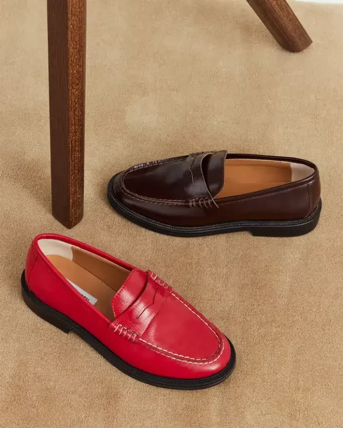 Madison in pelle bordeaux