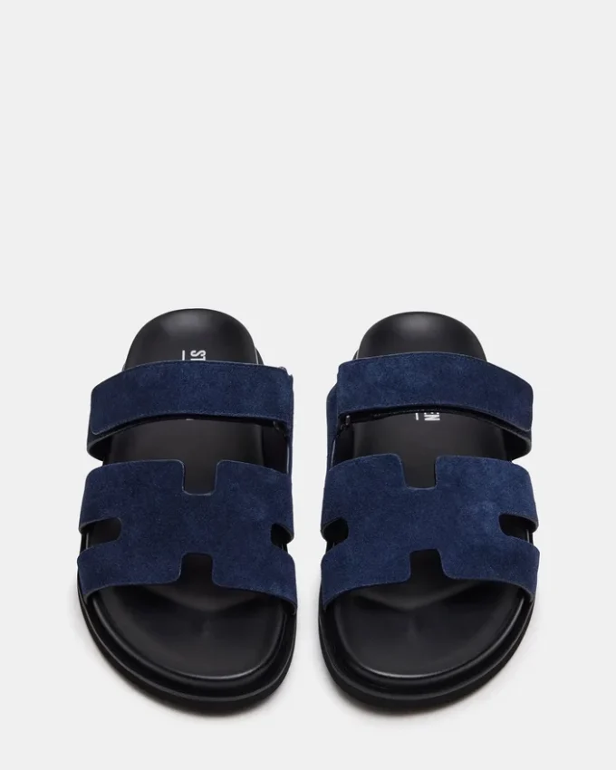 Maiven in pelle scamosciata blu navy