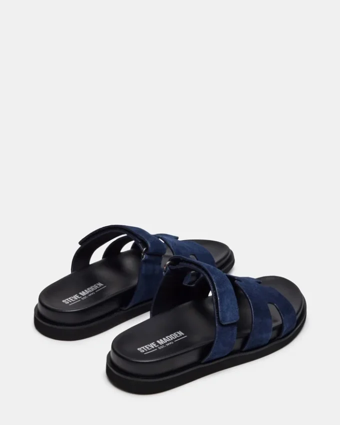 Maiven in pelle scamosciata blu navy