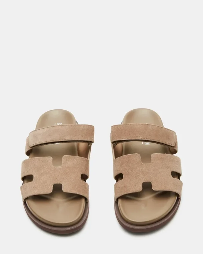 Maiven in pelle scamosciata color tortora