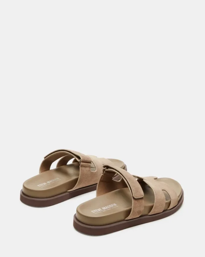 Maiven in pelle scamosciata color tortora