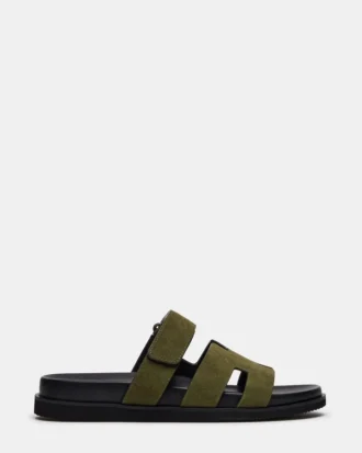 Maiven in pelle scamosciata verde