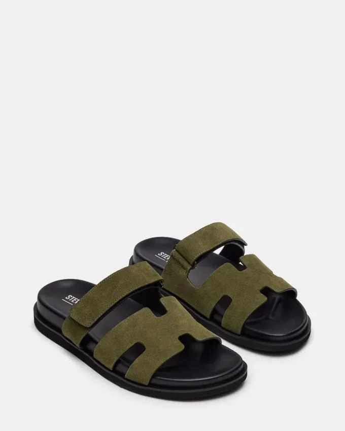 Maiven in pelle scamosciata verde