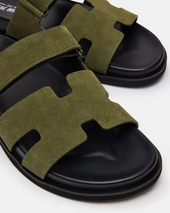 Maiven in pelle scamosciata verde