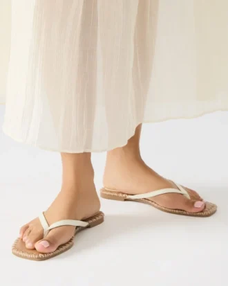 Marella in pelle color osso