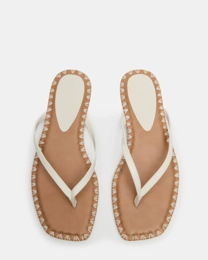 Marella in pelle color osso