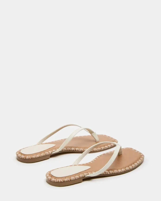 Marella in pelle color osso