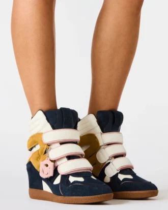 Mavis in pelle scamosciata blu navy