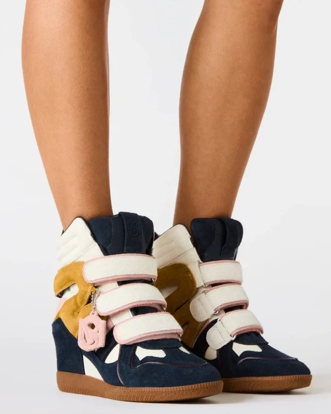 Mavis in pelle scamosciata blu navy