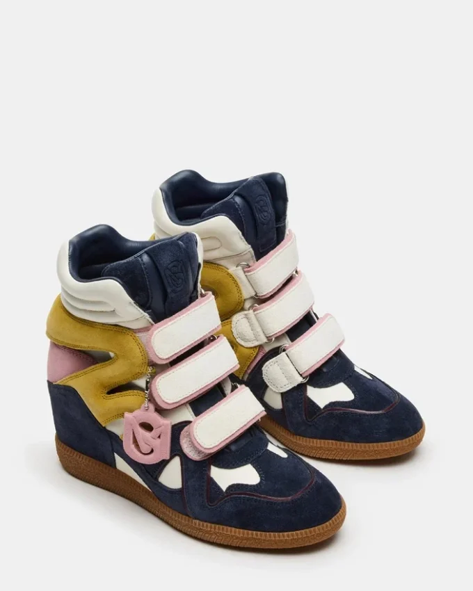 Mavis in pelle scamosciata blu navy