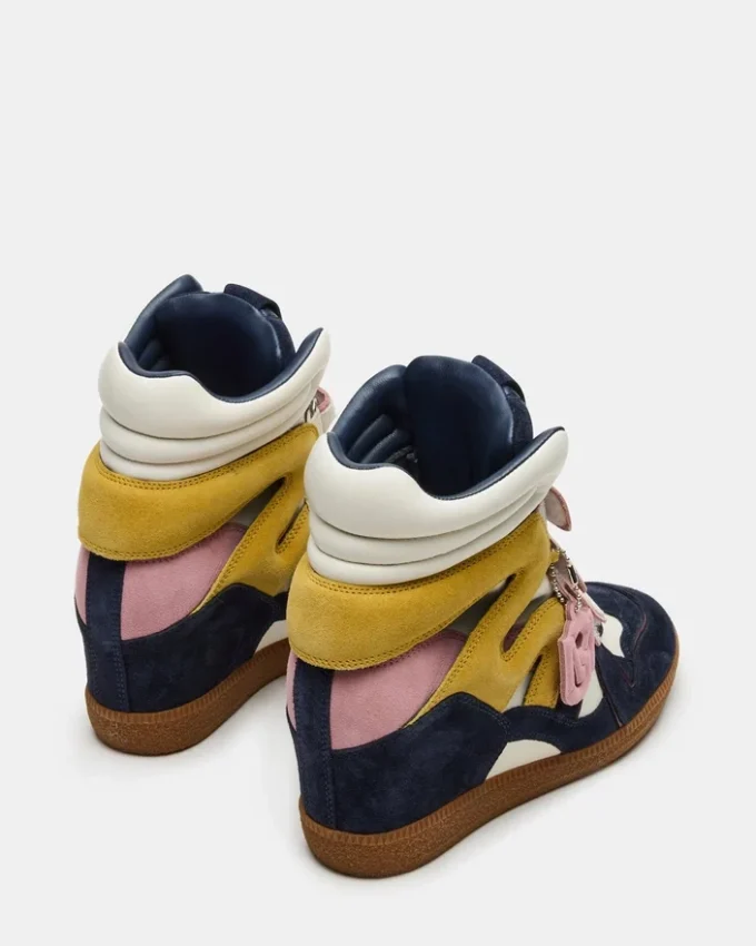 Mavis in pelle scamosciata blu navy