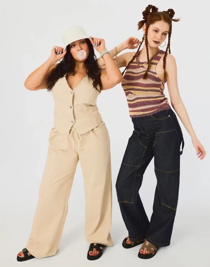 Pantaloni Minorca color kaki