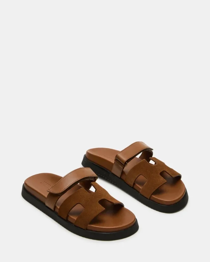 Mayven in pelle scamosciata color cammello