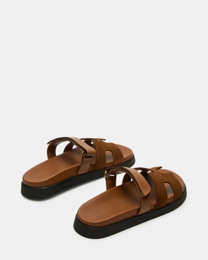 Mayven in pelle scamosciata color cammello