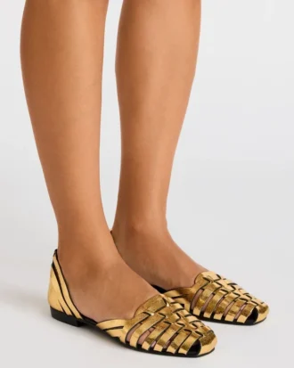 Medlin in pelle dorata