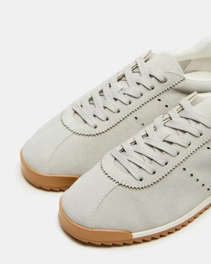 Mirage in pelle scamosciata grigia