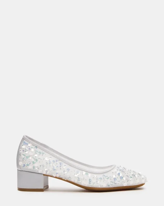 Mollie con paillettes argentate