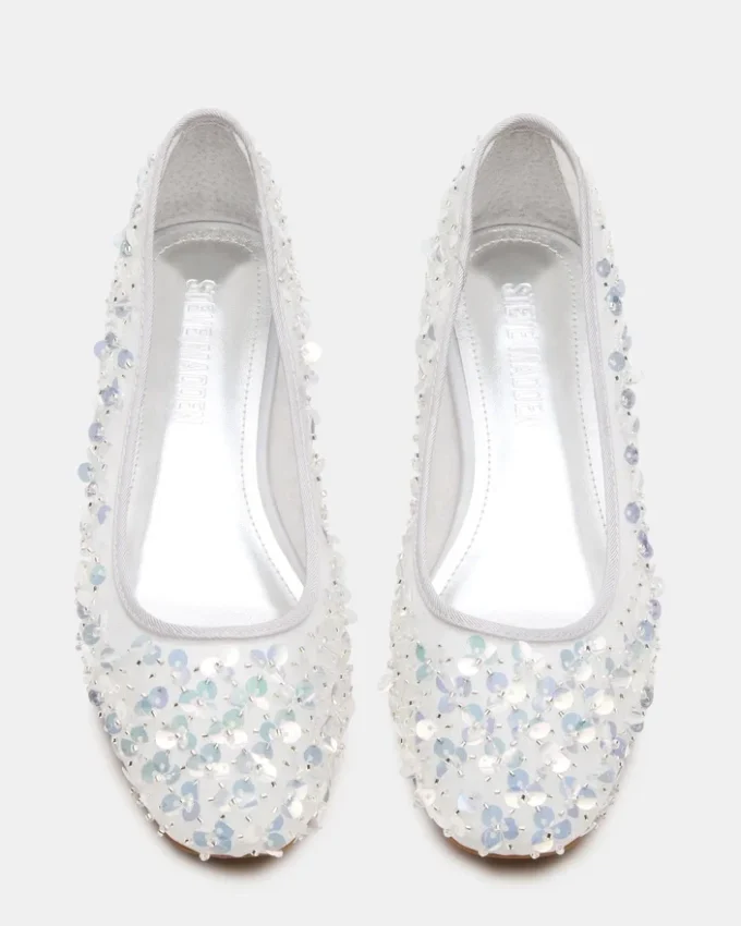 Mollie con paillettes argentate