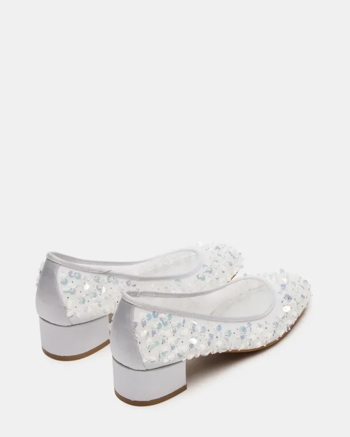 Mollie con paillettes argentate