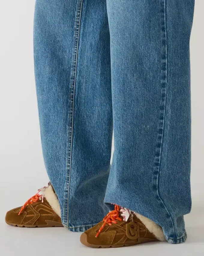 Mule Aziel in pelle scamosciata bianca