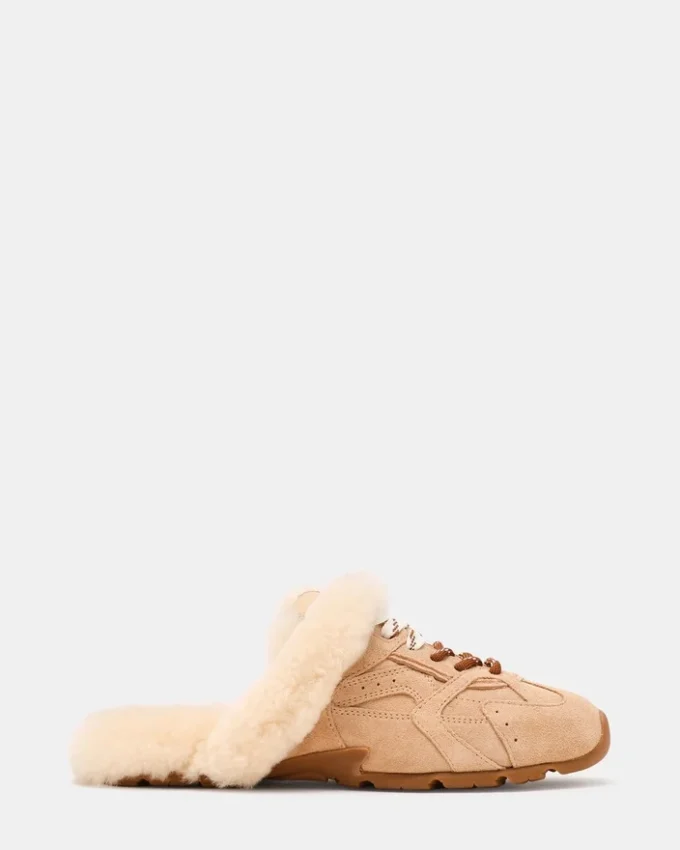 Mule Aziel in pelliccia sintetica naturale