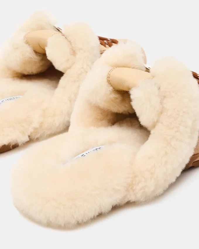 Mule Aziel in pelliccia sintetica naturale